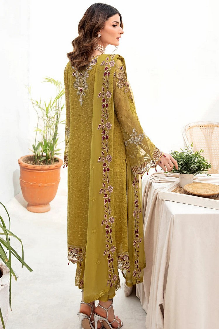 Picture of Ramsha - A 706 Chevron Chiffon Collection Vol 7 - Available at Raja Sahib