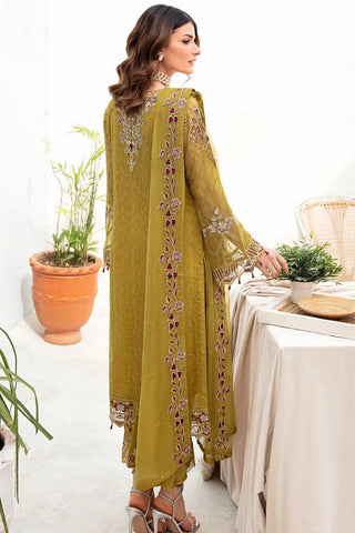 Picture of Ramsha - A 706 Chevron Chiffon Collection Vol 7 - Available at Raja Sahib