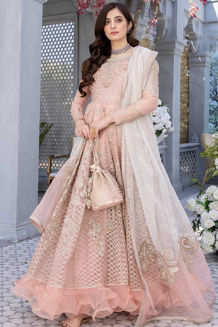 Picture of Meem - D 04 Spirituality Amor Organza Handwork Collection - Available at Raja Sahib