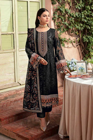 T 102 Dastan Embroidered Chiffon Collection Vol 1