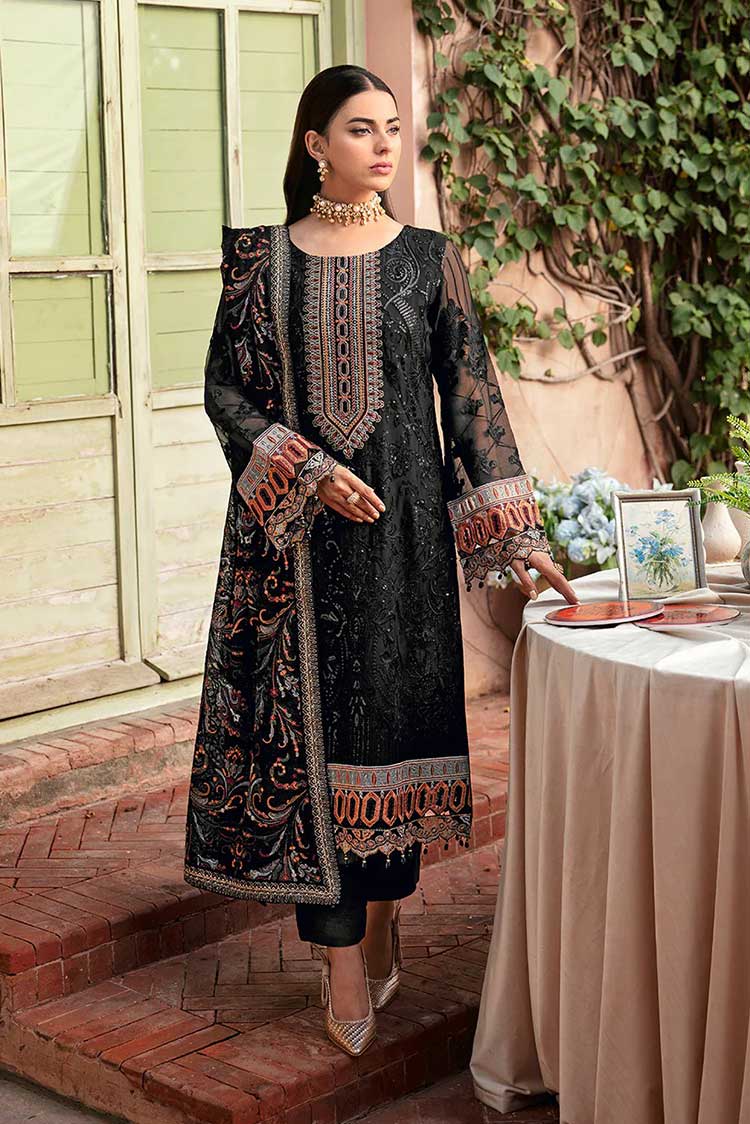 Picture of Ramsha - T 102 Dastan Embroidered Chiffon Collection Vol 1 - Available at Raja Sahib