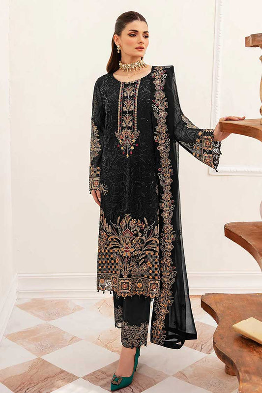 Picture of Ramsha - F 2403 Chiffon Collection Vol 24 - Available at Raja Sahib