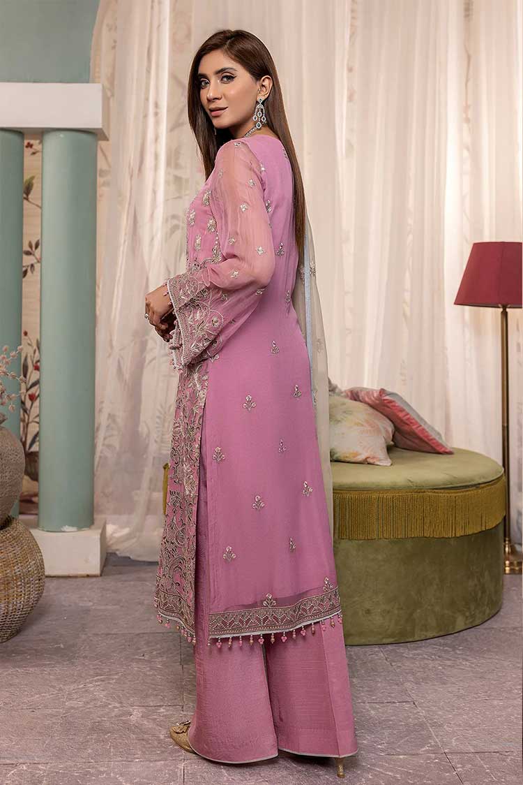 Picture of Flossie - 1404 Mishfah Haya Embroidered Chiffon Collection - Available at Raja Sahib