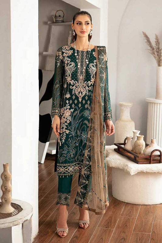 Picture of Ramsha - D 1101 Rangoon Chiffon Collection Vol 11 - Available at Raja Sahib