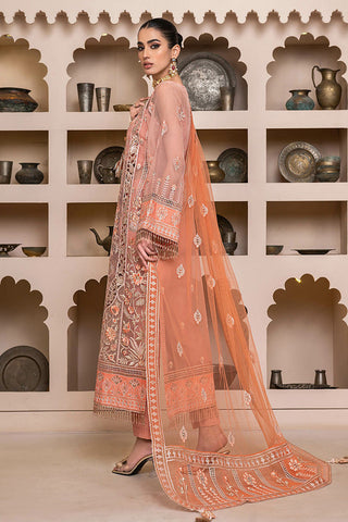 D 001 Delight Pink Luxury Embroidered Collection