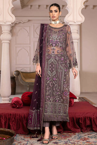 D 004 Orchid Vine Luxury Embroidered Collection