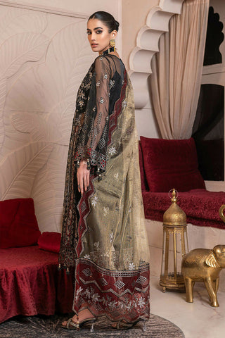 D 006 Black Frescoe Luxury Embroidered Collection
