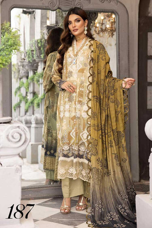 Picture of Shaista - Design 187 Maira Embroidered Karandi Collection - Available at Raja Sahib