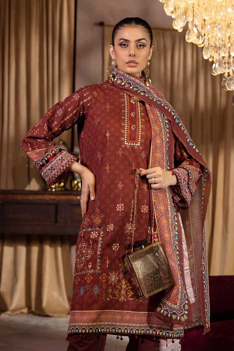 Picture of Shaista - Design 214 Aleena Embroidered Khaddar Collection - Available at Raja Sahib