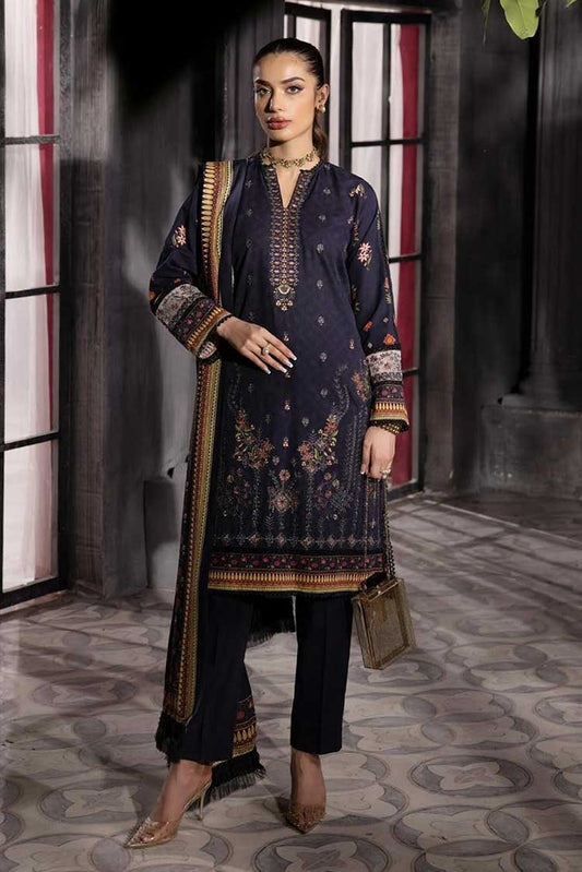 Picture of Shaista - Design 220 Aleena Embroidered Khaddar Collection - Available at Raja Sahib