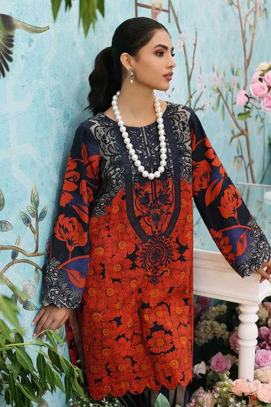 Picture of Charizma - BLW3 02B Belle Printed Embroidered 2 PC Khaddar Fall Winter Collection - Available at Raja Sahib