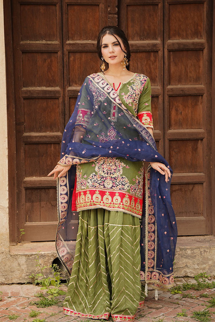 Picture of Ayat - Dhanak Luxury Pret Collection - Zaitoon - Available at Raja Sahib