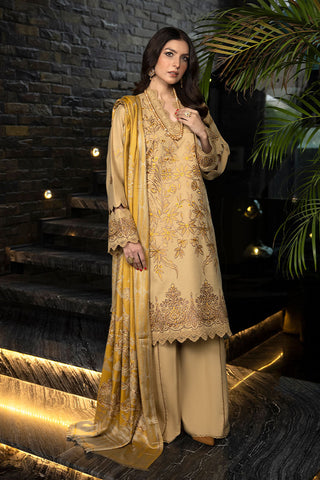 Picture of Humdum - Zimal Embroidered Wool Jacquard Collection - ZM-04 - Available at Raja Sahib