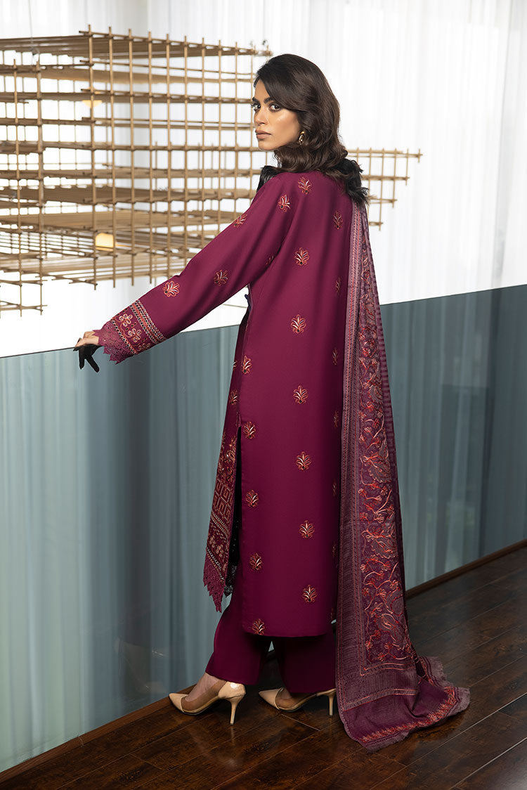 Picture of Humdum - Zimal Embroidered Wool Jacquard Collection - ZM-05 - Available at Raja Sahib