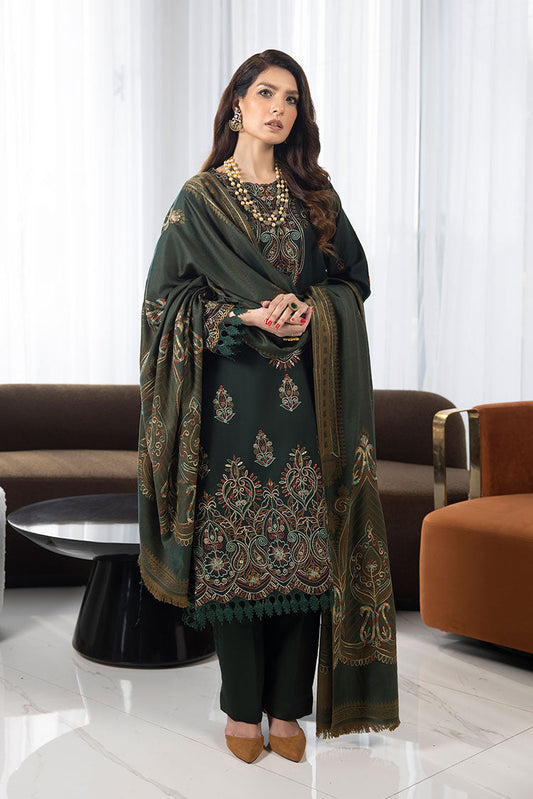 Picture of Humdum - Zimal Embroidered Wool Jacquard Collection - ZM-08 - Available at Raja Sahib