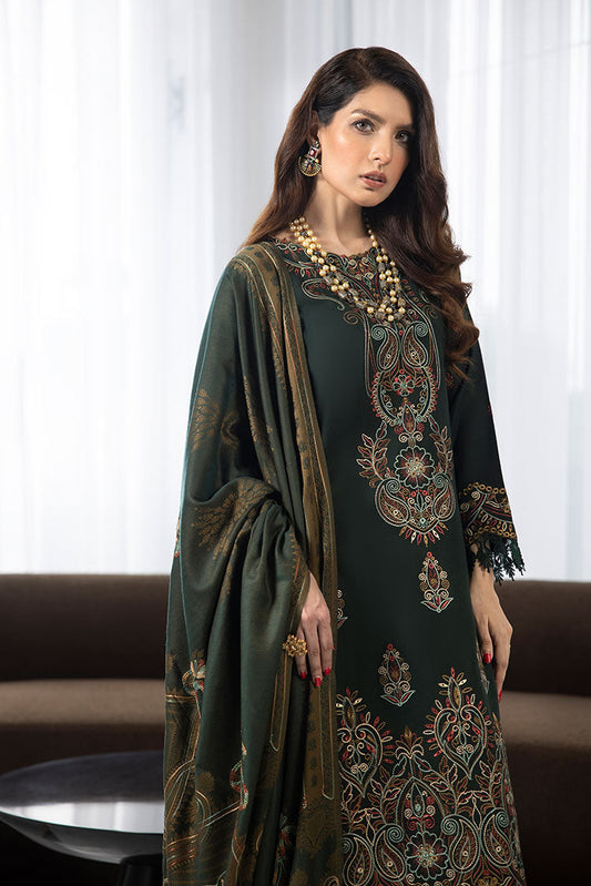 Picture of Humdum - Zimal Embroidered Wool Jacquard Collection - ZM-08 - Available at Raja Sahib