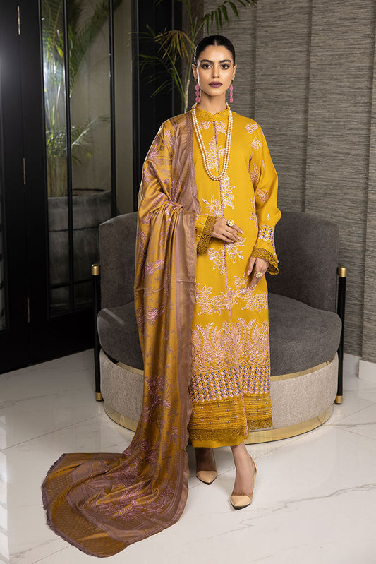 Picture of Humdum - Zimal Embroidered Wool Jacquard Collection - ZM-09 - Available at Raja Sahib