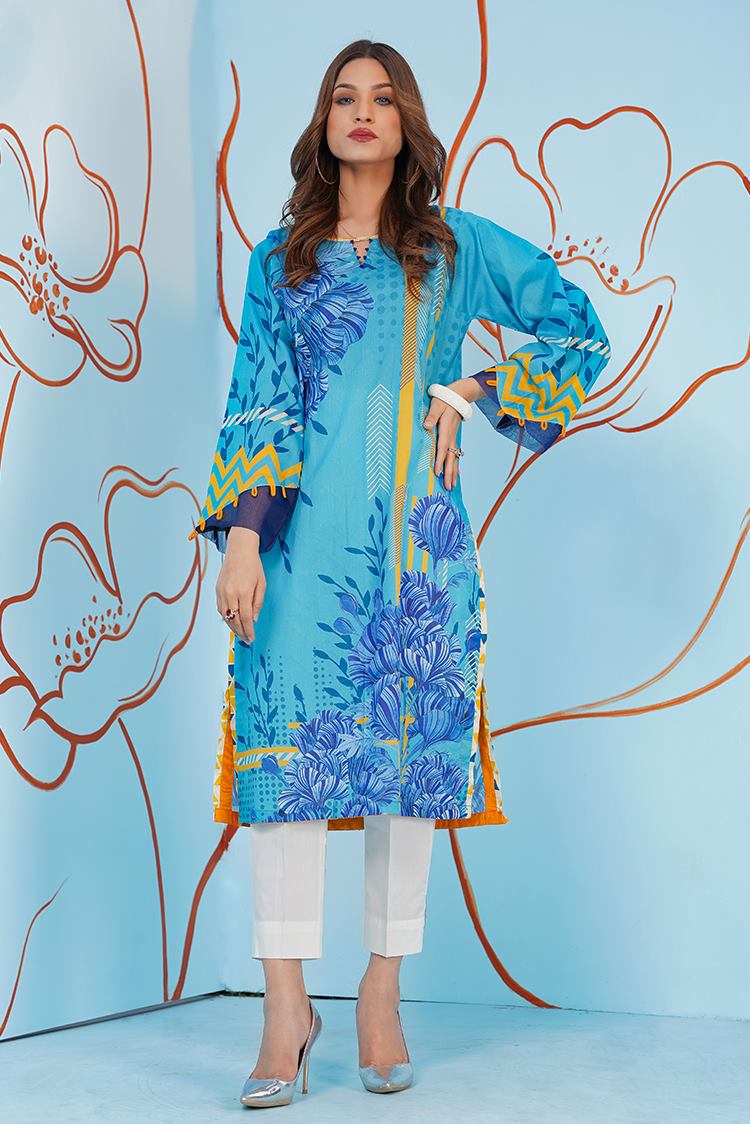 Picture of Ellena - 1-PC Stitched Jacquard Kurti - Available at Raja Sahib