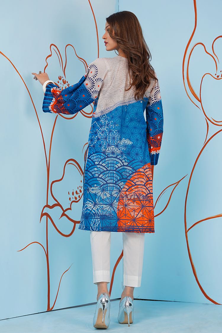 Picture of Ellena - 1-PC Stitched Jacquard Kurti - Available at Raja Sahib