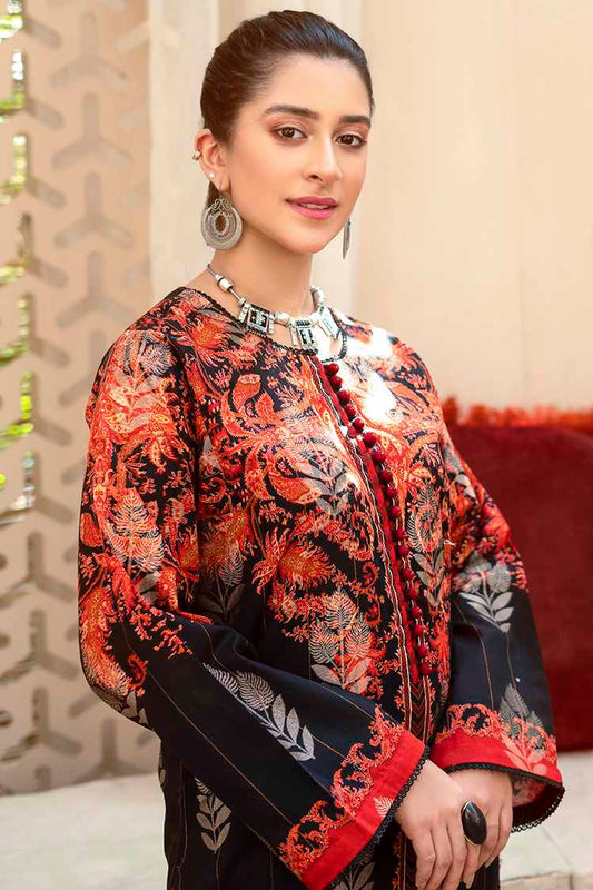 Picture of Ellena - Dusk EY-L1-3-09 Printed Jacquard Kurti - Available at Raja Sahib