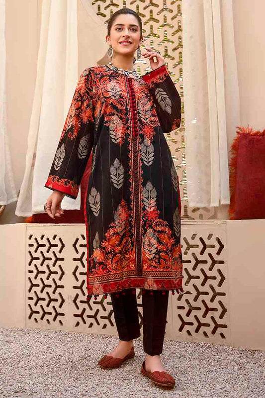 Picture of Ellena - Dusk EY-L1-3-09 Printed Jacquard Kurti - Available at Raja Sahib