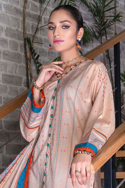 Picture of Ellena - Ella EY-L3-6-09 Summer Treat Lawn 3-PC Suit - Available at Raja Sahib