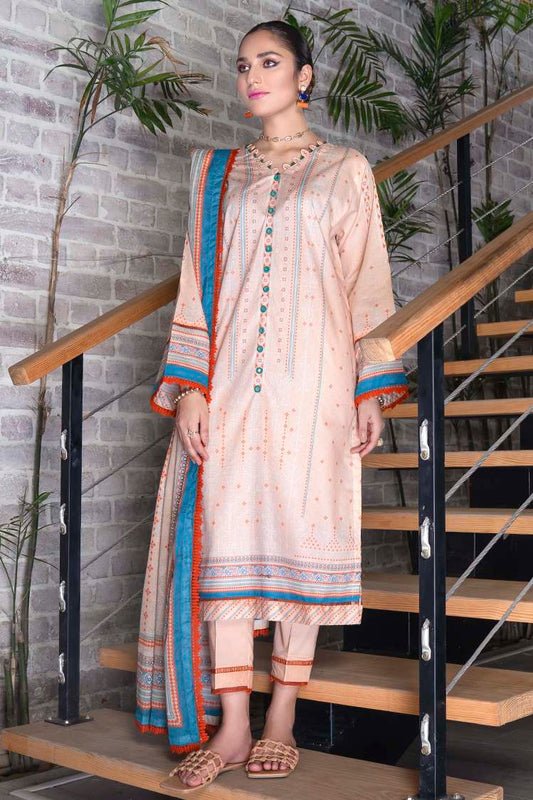 Picture of Ellena - Ella EY-L3-6-09 Summer Treat Lawn 3-PC Suit - Available at Raja Sahib