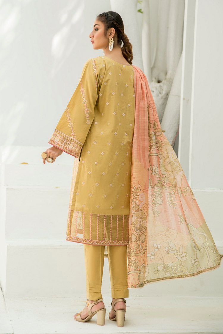 Picture of Ellena - 3-PC Stitched Cambric Cotton Suit - Available at Raja Sahib