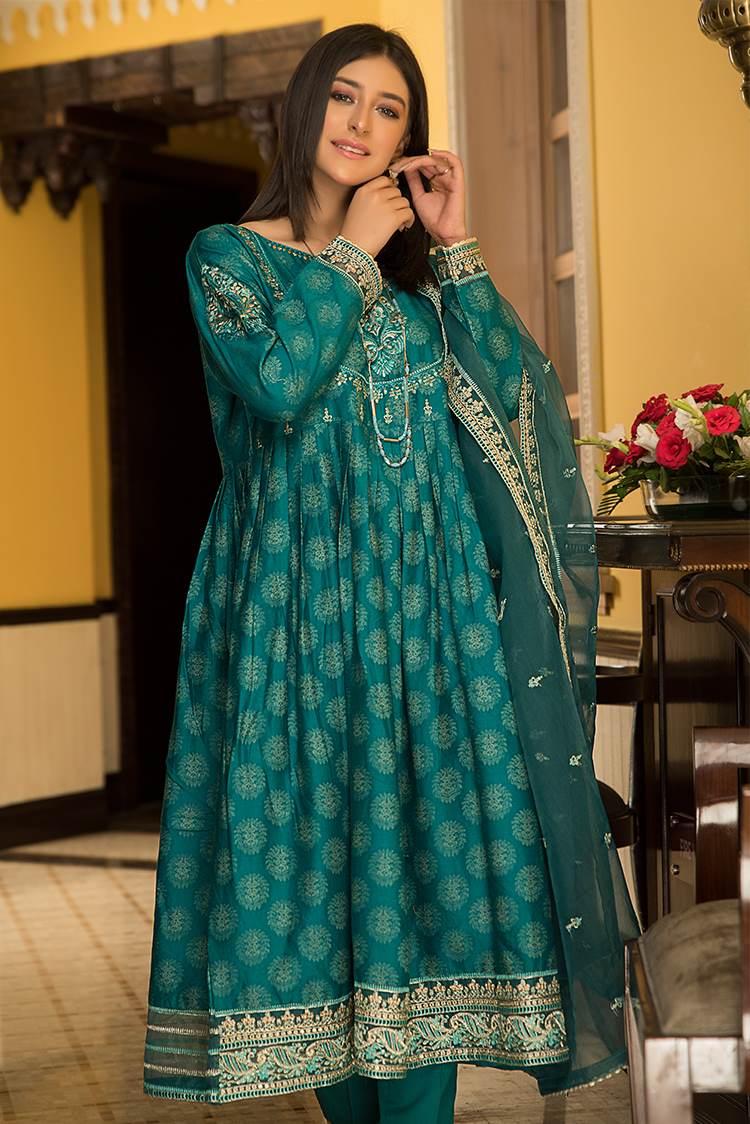 Picture of Ellena - 3-PC Stitched Jacquard Suit - Available at Raja Sahib