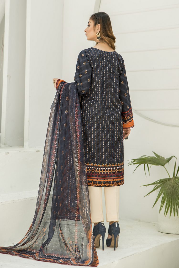 Picture of Ellena - 3-PC Stitched Lawn Suit - Available at Raja Sahib