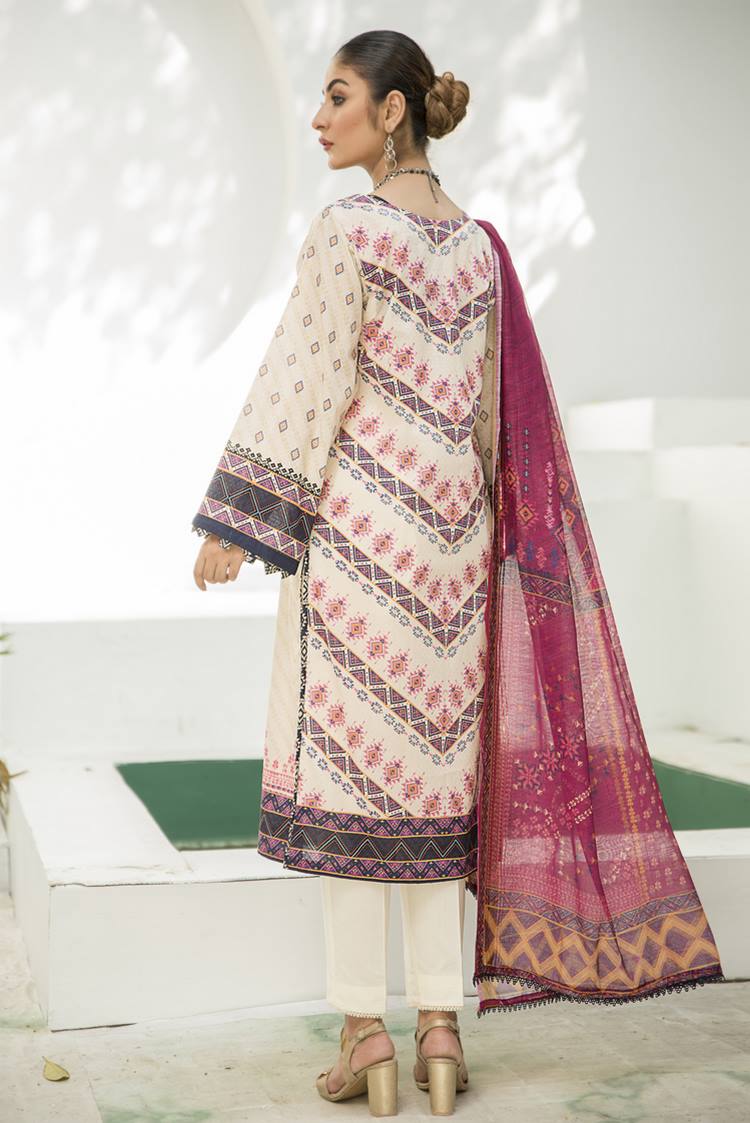 Picture of Ellena - 3-PC Stitched Lawn Suit - Available at Raja Sahib