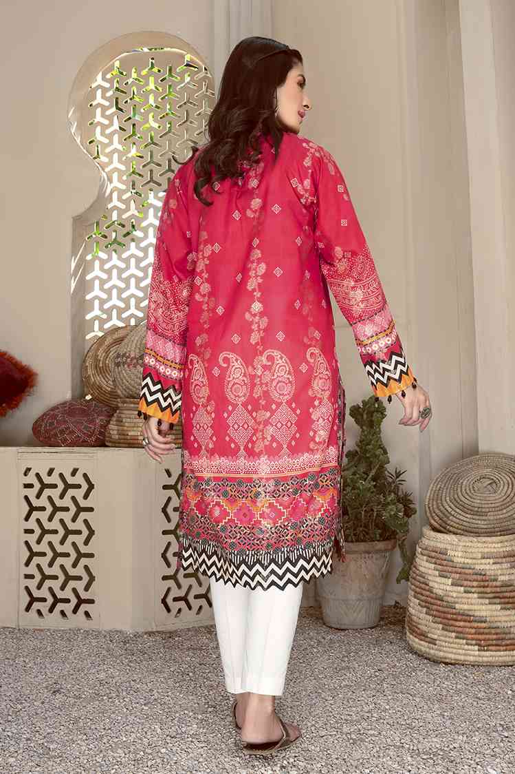 Picture of Ellena - Janie EY-L1-3-03 Printed Jacquard Kurti - Available at Raja Sahib