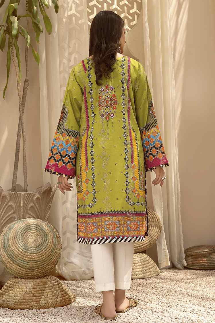 Picture of Ellena - Luna EY-L1-3-07 Printed Jacquard Kurti - Available at Raja Sahib