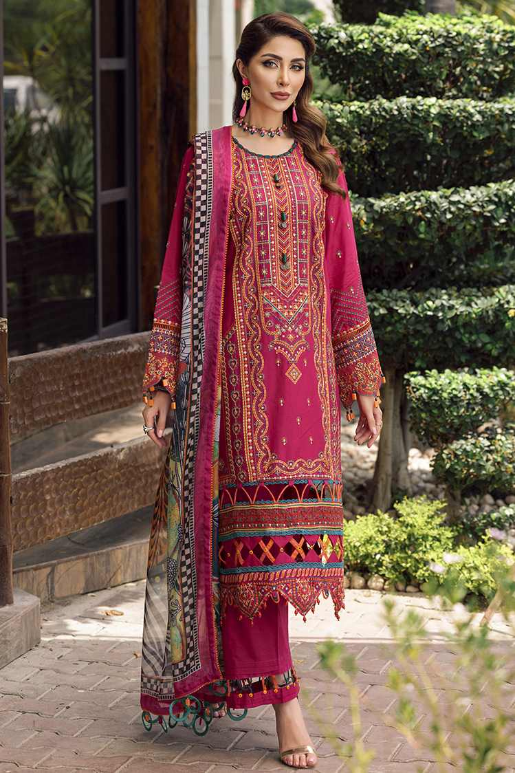 Picture of Ellena - Maroosh 10-Euphoria Festive 3-PC Lawn Suit - Available at Raja Sahib