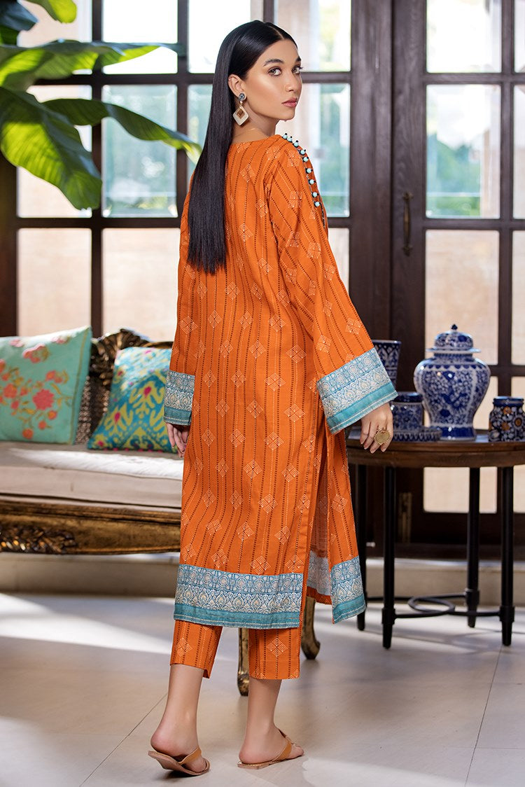 Picture of Ellena - Printed Slub Khaddar 2-PC Suit - Available at Raja Sahib