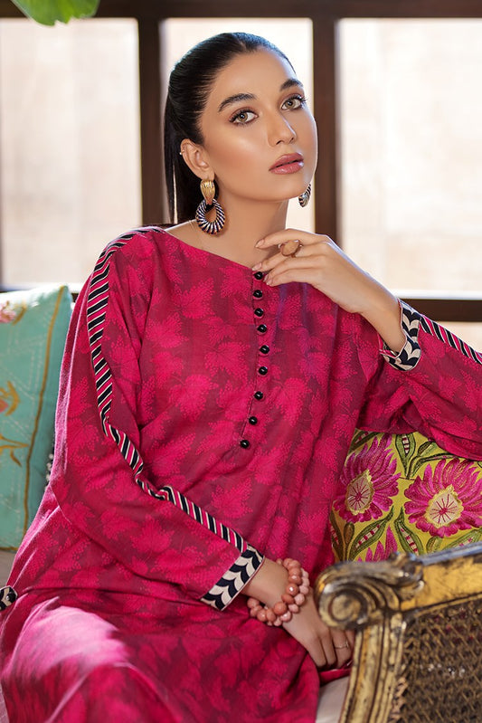 Picture of Ellena - Printed Slub Khaddar 2-PC Suit - Available at Raja Sahib