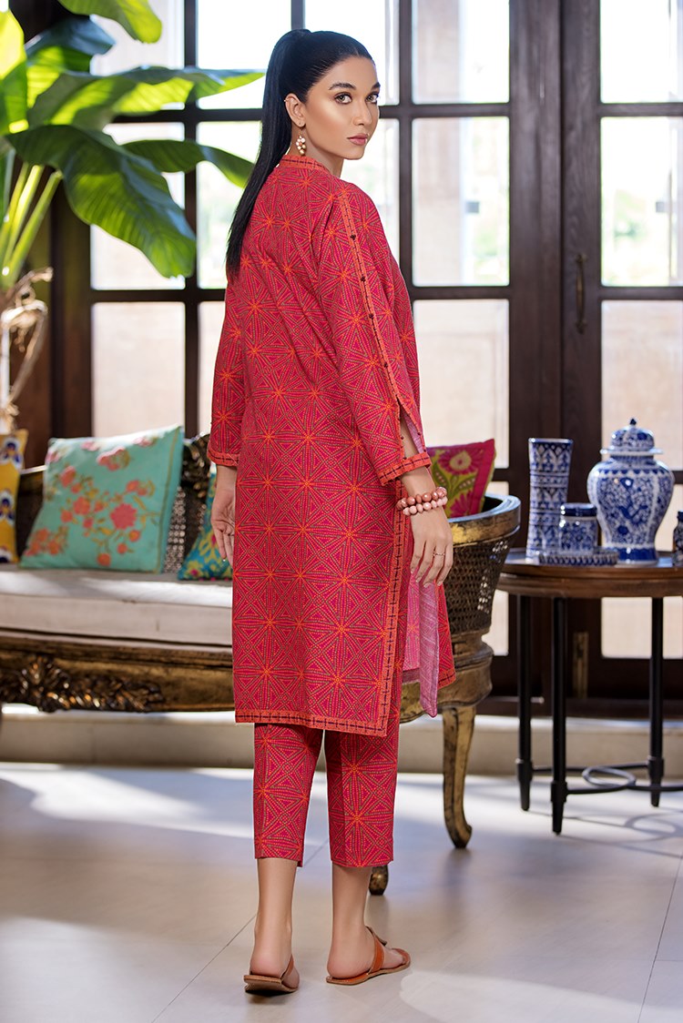 Picture of Ellena - Printed Slub Khaddar 2-PC Suit - Available at Raja Sahib