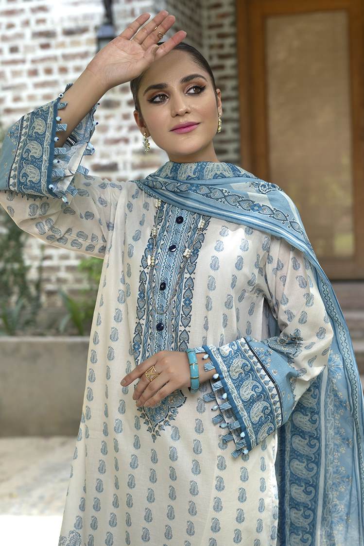 Picture of Ellena - Sarah EY-L3-6-03 Summer Treat Lawn 3-PC Suit - Available at Raja Sahib