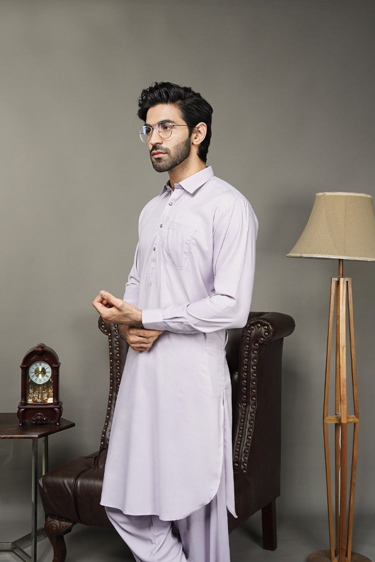 Picture of Black Pearl-Sea Shell Kameez Shalwar - 625LPL - Available at Raja Sahib