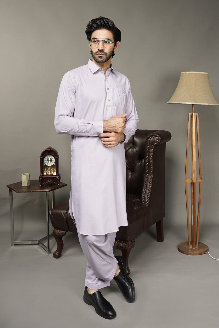 Picture of Black Pearl-Sea Shell Kameez Shalwar - 625LPL - Available at Raja Sahib