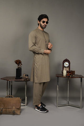 Black Pearl-Tan Kameez Shalwar - C21BR